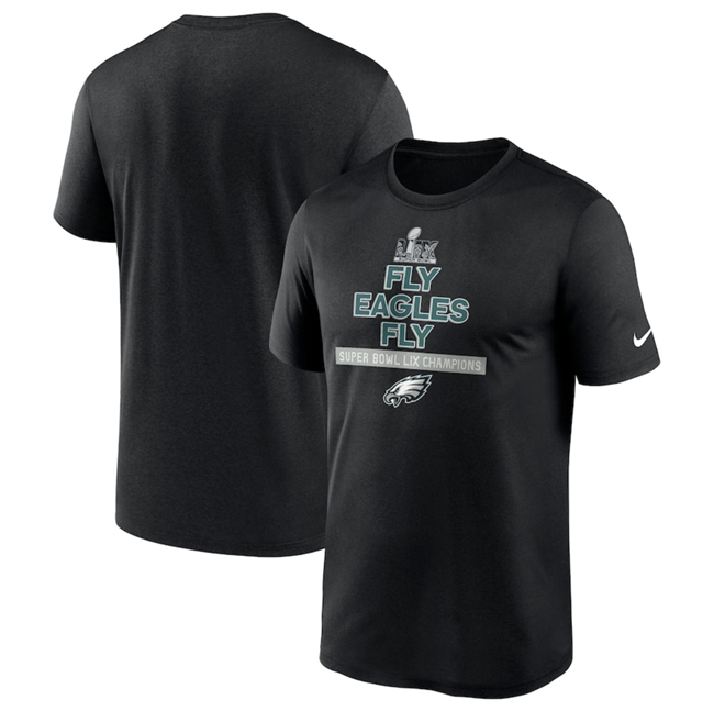 Men's Black Philadelphia Eagles Super Bowl LIX Local T-Shirt
